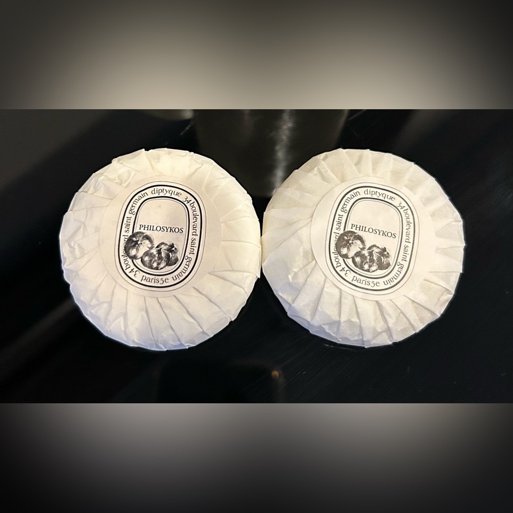 Diptique Philosykos Face and Body Round Soap - Set of 2 Brand New